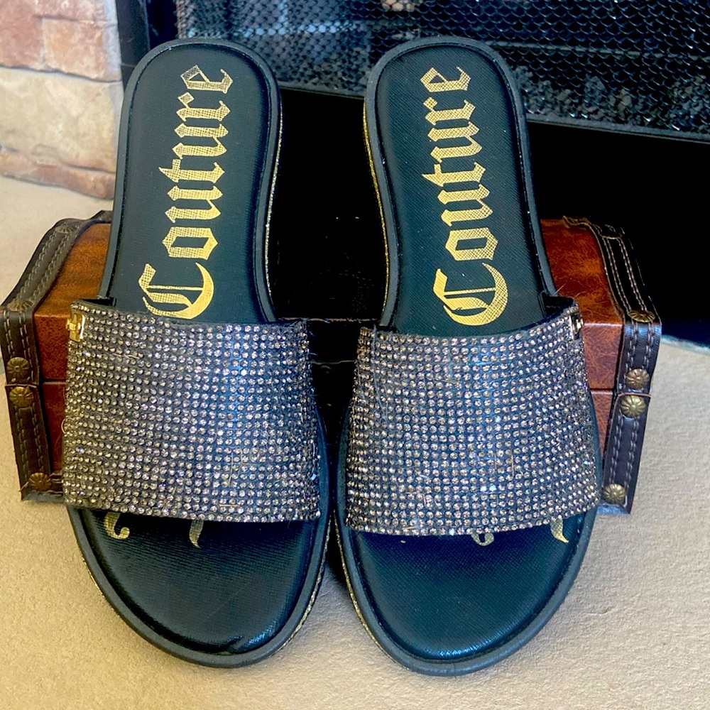 Juicy Couture bling slides